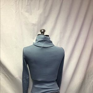 Vintage Blue Cowl Neck Sweater